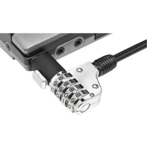 - Noble 6ft Universal 4 Dial Anti Theft Notebook Lock - Galvanized Steel