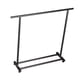 thumbnail image 5 of Perchero para ropa con ruedas, perchero de metal con estante, perchero de pie con ruedas para abrigos de dormitorio Negro 145cmx150cm, 5 of 9