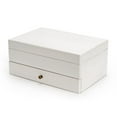 thumbnail image 5 of Jewelry Box Jewrlry Organizer, Wooden Jewelry Boxes for Women Jewelry Box for Girls, Gift Jewelry Box with Drawer and Mirror -White, 5 of 7