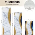 thumbnail image 4 of Blue Gold Wave Marble Pattern Kitchen Rugs Sets Of 3,Kitchen Runner Rugs Non Skid Washable,Decorative Kitchen Floor Mats for Kitchen,Sink,Laundry,17"x30"+ 17"x47" + 17"x59", 4 of 6