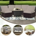 8 Pack 100 Waterproof Patio Sofa Cushion Covers, Stretch Outdoor