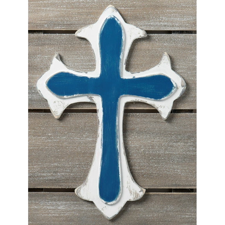 Cross Charcuterie Board Turquoise Christian 