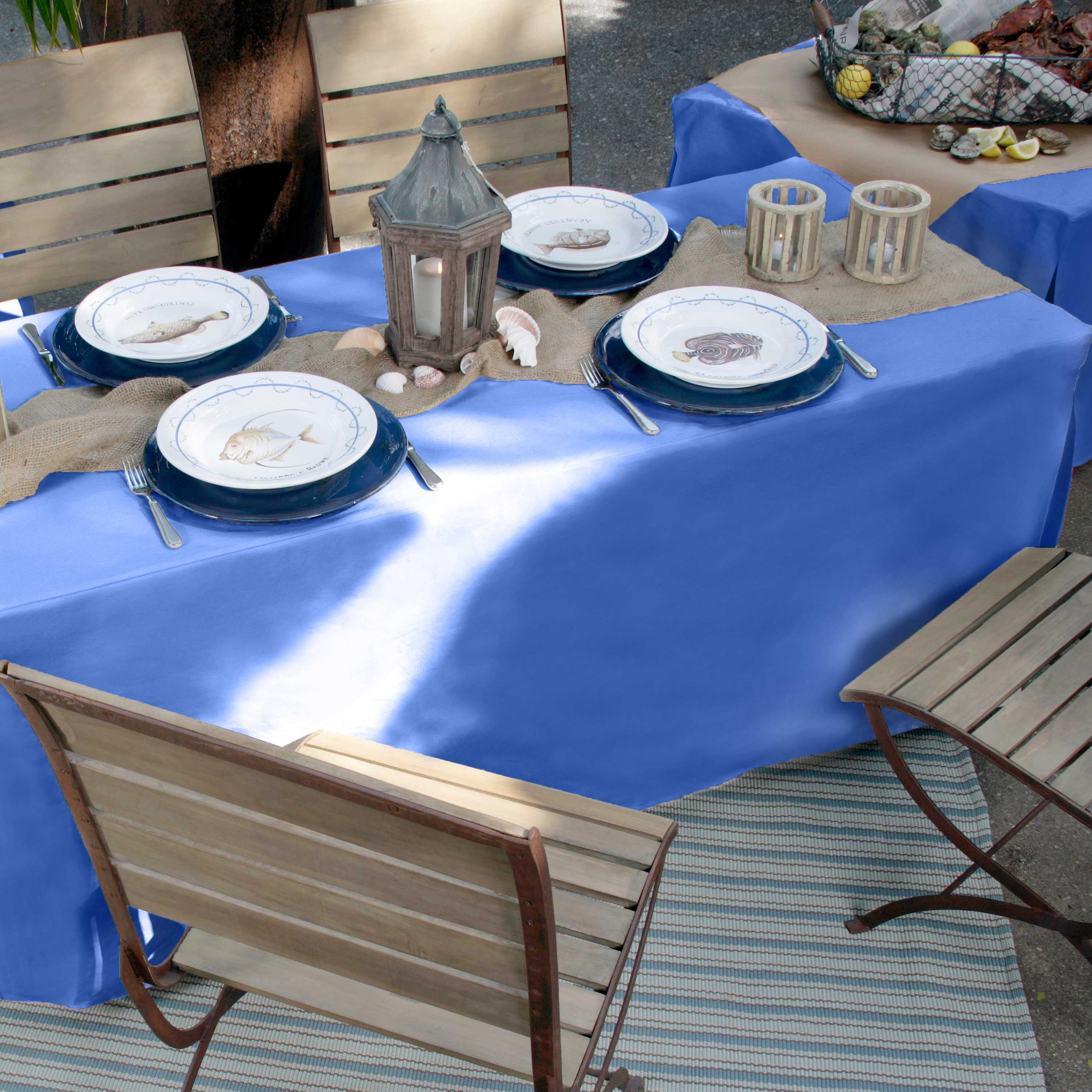 Tablevogue 72" x 30" Fitted Tablecoth Cover, Multiple Colors and Sizes Available