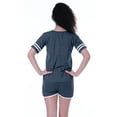 thumbnail image 4 of Moomaya Womens Plain Nightwear Set w/ Shorts Cotton Sleepwear 2 Pcs Nightdresses, 4 of 8