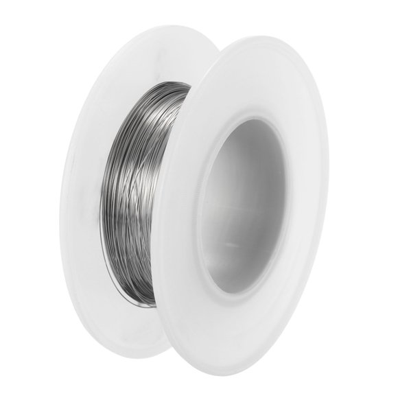 Unique Bargains 304 Stainless Steel Wire, 328 Ft 0.2mm 32 Gauge Jewelry Wire Craft Wire Beading Wire, Silver