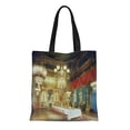thumbnail image 1 of LADDKE Canvas Tote Bag Robert the Banqueting Room Jones 19Th Interior Dining Architecture Reusable Handbag Shoulder Grocery Shopping Bags, 1 of 1