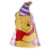 Winnie the Pooh Girl's 1st Birthday Cone Hats (8ct)