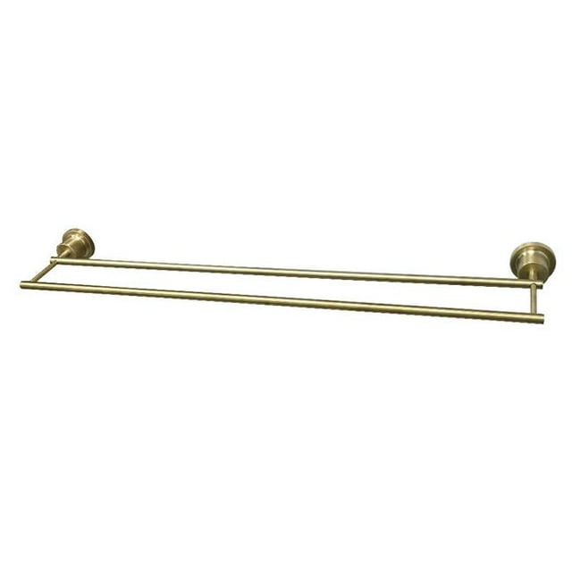 Barre à Serviettes Double Concord 30 Po, Laiton Satiné