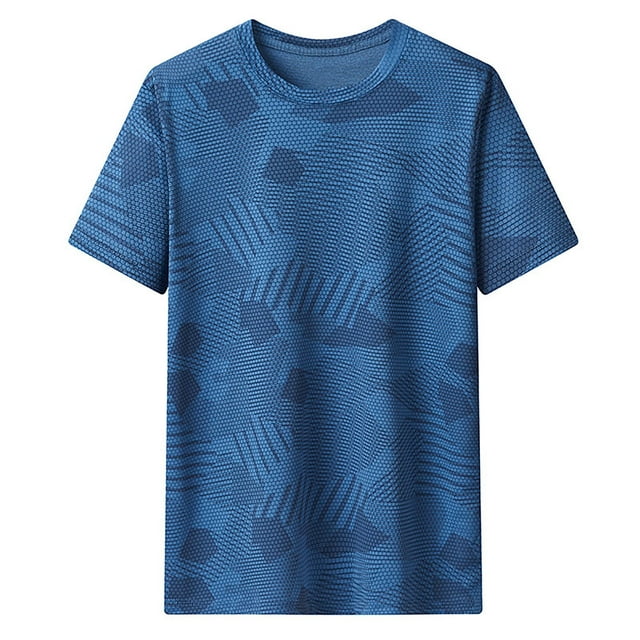 Shirts for Men, Mens Summer Solid Color Casual Loose Short Sleeved Round Neck T-shirt