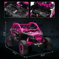 thumbnail image 6 of Towallmark 2 Seater Ride on UTV Car, Officially Licensed Can-Am Electric Off-Road Car, 4WD Kids Truck w/Remote Control, 2 * 24V 7AH Batteries, 4 * 200W Motor, Spring Suspension, Toys for Kids, 6 of 7