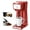 CM206SB-Red, variant on 2 in 1 Single Serve Coffee Maker for K Cup Pods & Ground Coffee, Mini K Cup Coffee Machine with 6 to 14 oz Brew Sizes, Single Cup Coffee Brewer with One-Press Fast Brewing, Reusable Filters,Black