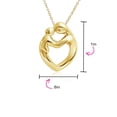 thumbnail image 4 of Bling Jewelry Womens Mother &  Heart Pendant Necklace Gold Plated .925 Sterling Silver, 4 of 5