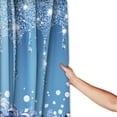 thumbnail image 4 of LVRLVR 1/4 Sparkling Blue Glitter & Floral Fabric Shower Curtain Rug Set - Bath Mat Bathroom Decoration,Pink, 70.8" × 70.8", 4 of 9