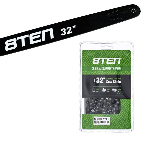 8TEN 32" Chainsaw Bar & Chain .050 3/8 105DL for Stihl 591119405 MK1010416