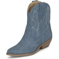 thumbnail image 2 of Chariot & Co -Susan- Womens Cowboy Cowgirl Western Ankle Booties Pointed Toe Boots (Denim Blue, 7.5), 2 of 6