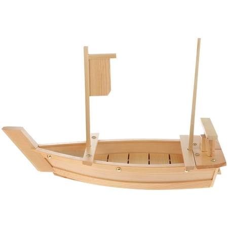 

Frcolor Sushi Serving Boat Boats Plate Bowl Food Wooden Tray Bamboo Plates Attack Shark Paper Large Disposable Platter Set Rice