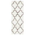thumbnail image 4 of SAFAVIEH Barcelona Mira Geometric Shag Area Rug, Ivory/Silver, 8' x 10', 4 of 9