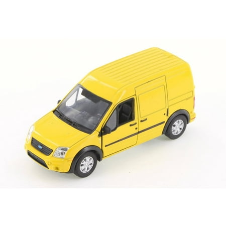 Ford Transit Connect Minivan, Yellow - Welly 43631D - 1/43 scale Diecast Model Toy Car (Brand New but NO