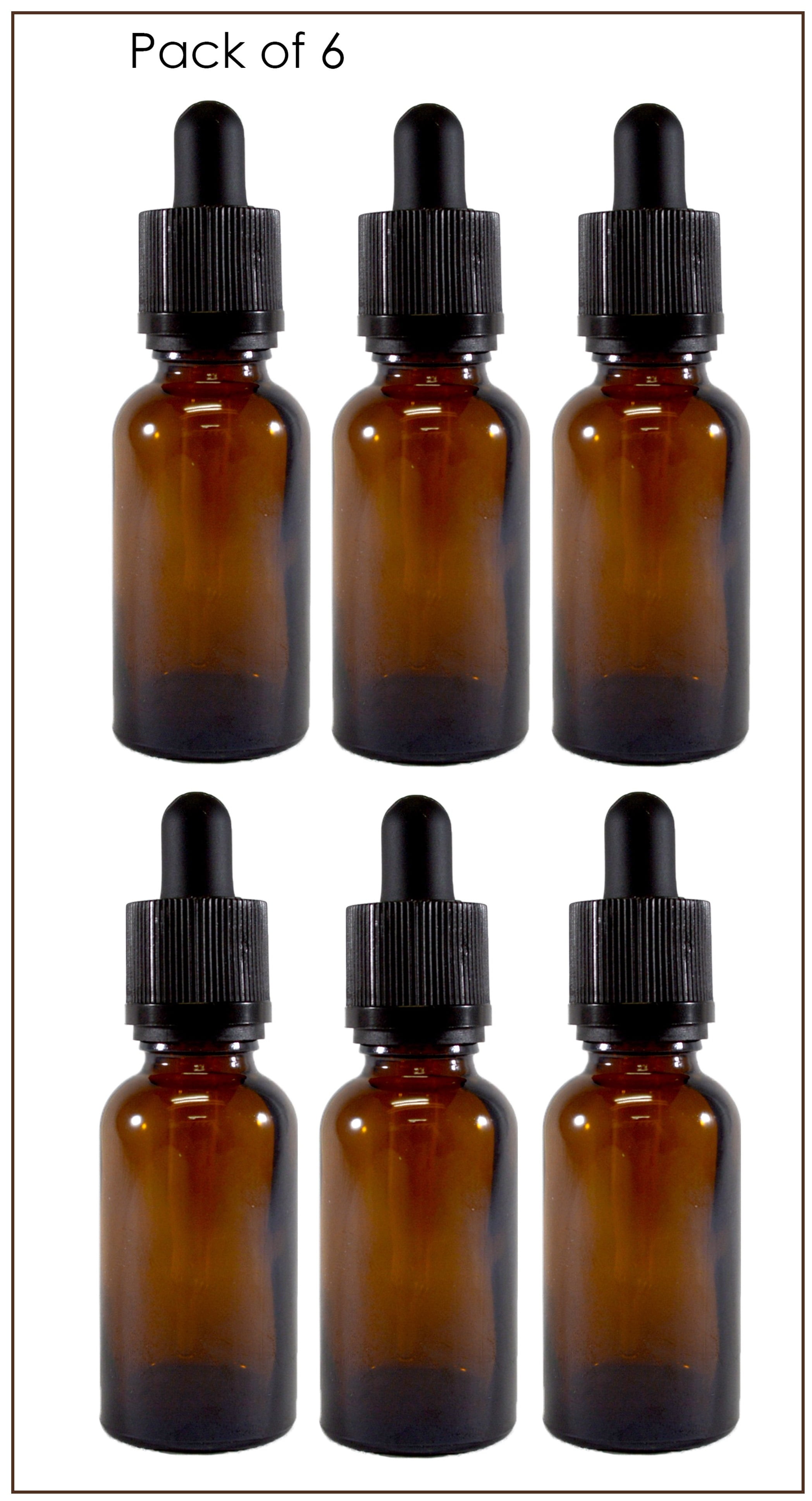 Amber,15 ml 12 Glass Bottles with Glass Eye Dropper by Premium Vials TRTAZ11A 1/2 oz 