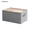 grey XL, variant on Foldable Collapsible Fabric Drawer Storage Box, Dresser Storage Non Woven Drawer Organizer with Handle for Clothes Socks Underwear