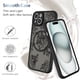 thumbnail image 5 of Funda de teléfono AIGOMARA para iPhone 15 con MagSafe Black Flower, 5 of 7