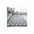 thumbnail image 1 of Tapis Salon Shaggy 160x230cm Blanc avec Motif - Descente de lit Tapis Poils Longs Tapis Doux pour Salon Chambre Canapé esquí esquí Gafas de esquí, 1 of 5