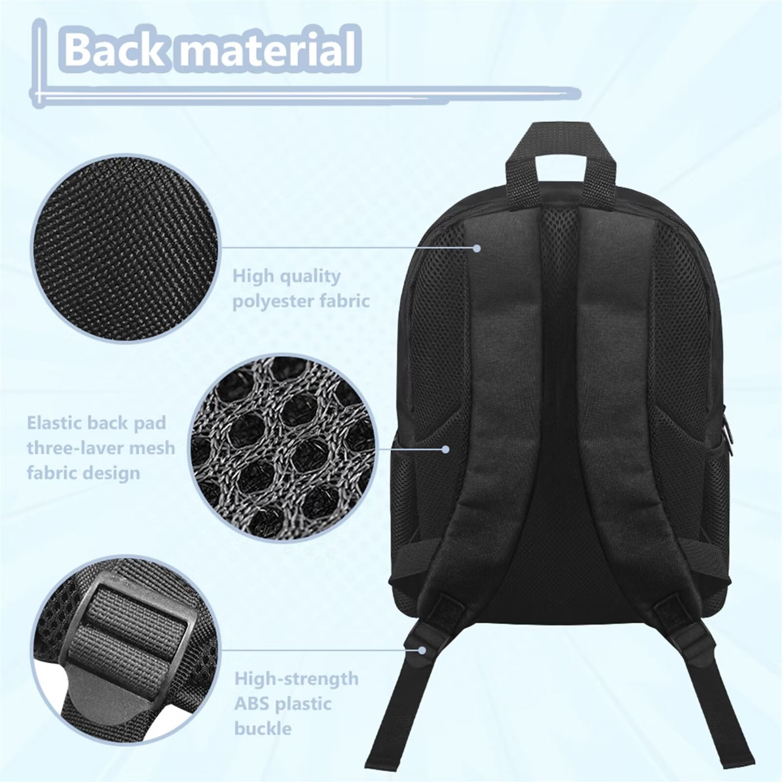 FOR U DESIGNS Portable Backpacks for High School Girsl Casual Bookbag with 2 Sides Pockets, Cow Print Strawberry School Bags Work Office Laptop Bag Leisure Daypack Storage Purse