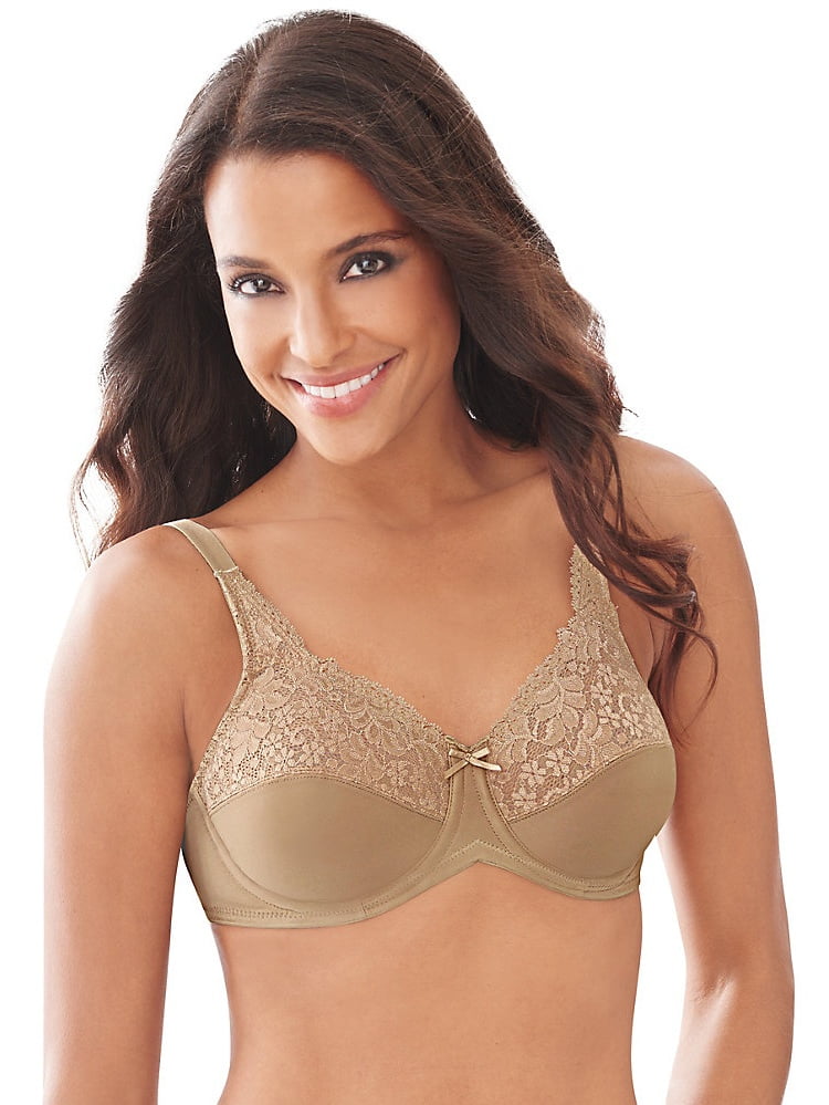 Hanes Bras Womens Lace Trim Underwire Bra 2-Pack Select SZ//Color.