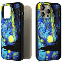 CoverON Art Design For Apple iPhone 15 Pro Max Phone Case, Flexible Rubber Slim TPU Cover, Starry Night