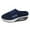 A Dark Blue, variant on Women'S Slipper Walking Sandals Comfy Closed Toe Soft Sole Plaid Casual Cushion Non- Shoes Indoor Outdoor Shoes Black 36