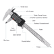 thumbnail image 2 of Calibrador Vernier Digital BLOOSOM Pie De Rey 6in Precisión 0.01mm, 2 of 4