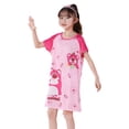 thumbnail image 2 of Pijamas infantiles de verano para niñas, lindos pijamas de manga corta con cuello redondo de dibujos animados, ropa de hogar holgada y delgada para niñas de talla mediana y niños mayores, 2 of 2