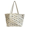 thumbnail image 2 of Pre-Owned JIMMY CHOO Sasha Multi-Stud Tote Bag Shoulder White, 2 of 13