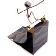 thumbnail image 1 of Skateboarder Pipe Collectible Handmade Metal Art Figurine, Desk Accessories, Trophy, Boss Gift, Office Décor, Business Professional, Skateboarding, 1 of 4