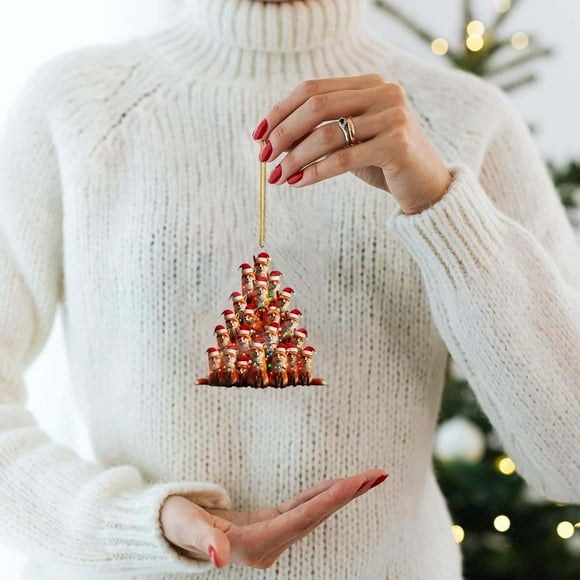 JJKBVCLO Cute And Animal Christmas Tree Ornaments Adorable Decorations For A Whimsical Holiday Season