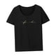 thumbnail image 4 of Camiseta básica de verano con cuello redondo para mujer, camiseta básica elegante para viajar y acampar SG, 4 of 7
