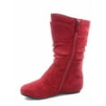 thumbnail image 2 of Data- 80k Youth Girl's Kid's Zipper Flat Heel Round Toe Buckle Causal Boot Shoes, 2 of 2