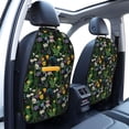 thumbnail image 3 of Naloa Chamomile 2Pcs Anti-Kick Back Seat Cover Kick Mat, Car Seat Protector with 3 Storage Pockets, 3 of 8