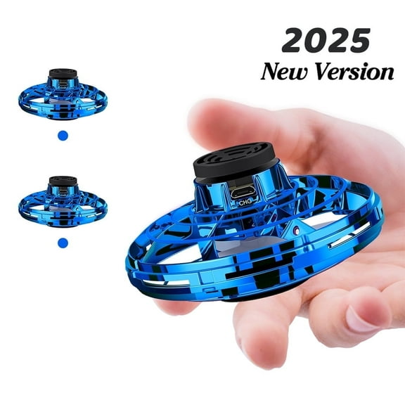 Mini UFO Drone, Hand Operated Mini Drones, Hover Fidget Spinner with Magic Light, Indoor Outdoor Toys Christmas Birthday Gift