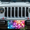 thumbnail image 5 of License Plate, Colorful Bokeh Background Decorative Front,Personalized Stainless Steel License Plate Cover For Men Women,12.2" X 6.2", 5 of 6