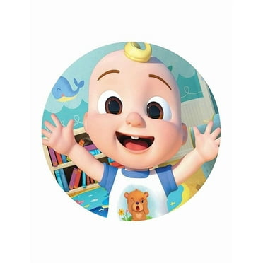 7.5" Round Pre-Cut JJ Happy Birthday Edible Image Cake Topper By TNCT