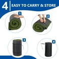 thumbnail image 3 of 75"D x 25"W x 2.5"H sleeping pad for camping green, 3 of 12