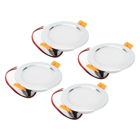 

Octpeak RV Dome Light 4pcs 4in Ceiling Light Round LED Downlight DC 12V 3W White RV Modification Accessories For Caravan Yacht RV Ceiling Light