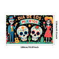 thumbnail image 3 of Skeleton Decoration Day of the Dead Skull Design RIP Tombstone Halloween for Party Decoration Indoor Event Celebration, 3 of 7