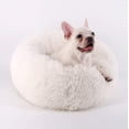 thumbnail image 3 of Original Cat and Dog Bed Luxury Coarse Faux Fur Donut Hugs Round Donut Dog Bed Indoor Pillow Suitable for Small and Medium-sized Dogs, 3 of 6