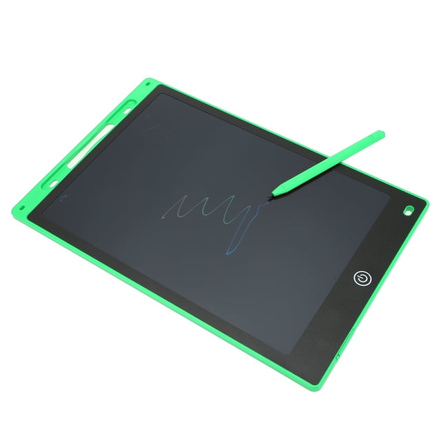 Tableta De Escritura LCD, Tablero De Dibujo Con Pantalla A Color De 12 Pulgadas Borrado Con Un Solo Toque Evita La Ingestión Accidental Función De Bloqueo Para Niñas Y Niños