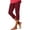 Style-7-Red, variant on QATAINLAV Capri Leggings for Women Summer Casaul High Waisted Knee Length Tight Bottoms Zipper Side Workout Cropped Yoga Pant Red S