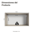 thumbnail image 2 of Alacena Gabinete Superior Cocina Madesa Nice 60cm Crema 2, 2 of 5
