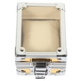 thumbnail image 3 of Single Grid Wrist Watch Box Stainless Steel Watch Box Case with Clear Lid, 3 of 9