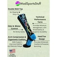 thumbnail image 2 of Crazy Socks with Lightning Bolts Electric Storm Over the Calf (Multi-Neon/Black, Large), 2 of 2